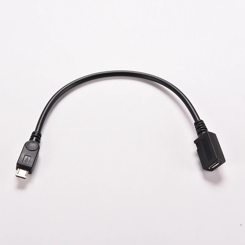 20cm M/F For Micro USB 2.0 Type B Male To Female Extension Cable Wire Extender Charging Cable Cord