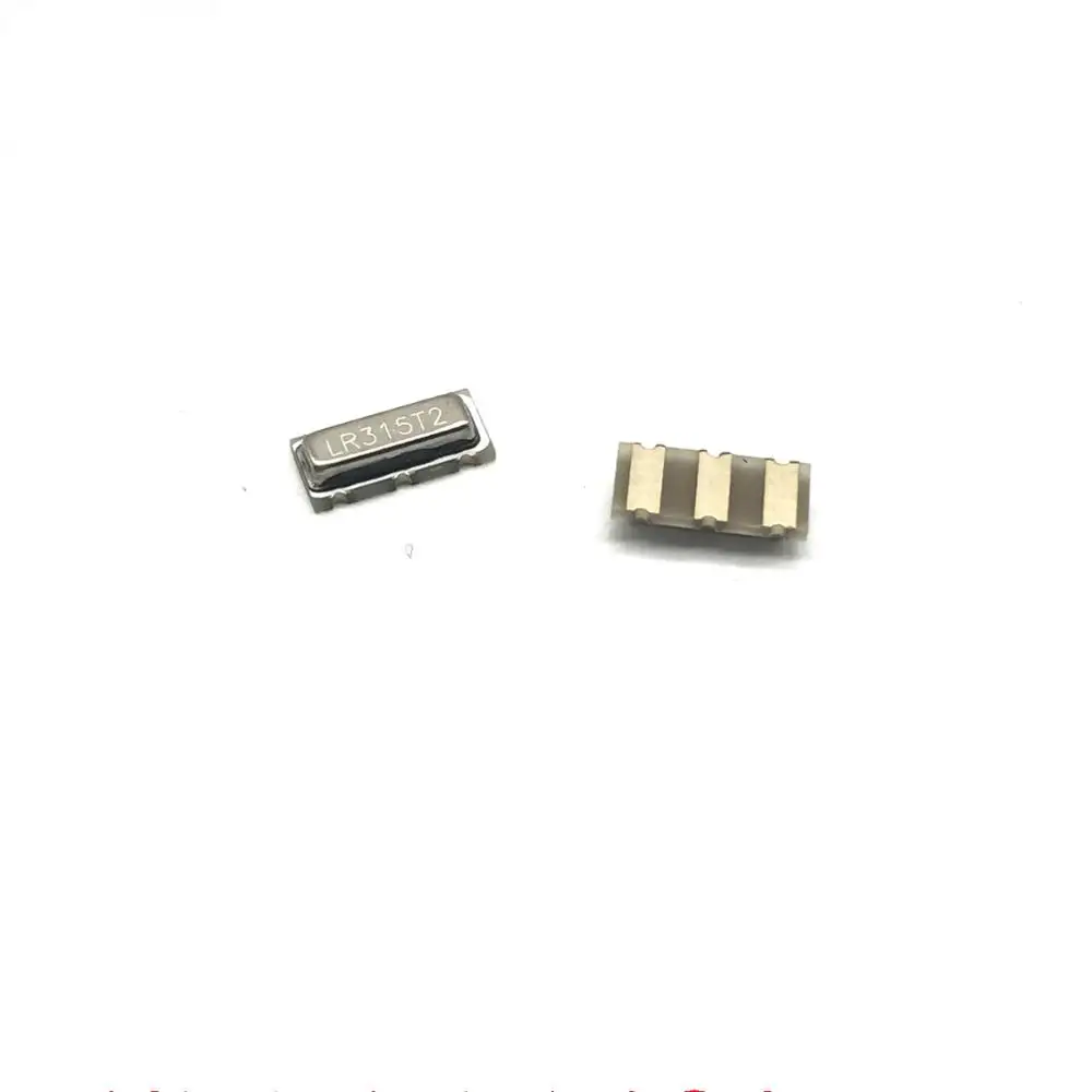 10Pcs LR315T2 LR433T2 R433A/R315A R315 7*3 3P 315M 433M เสียงตารางคริสตัล oscillator 433.92/315MHZ 7.5X3.5MM เปลี่ยน D11 DIP