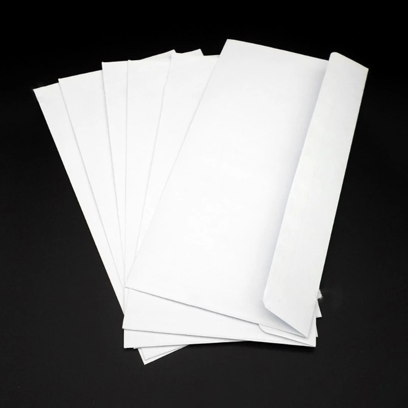 50pcs Security Envelopes with Window Confidential Seal Skyline Envelope for Postcard Letter Greeting Card School Office Supplies