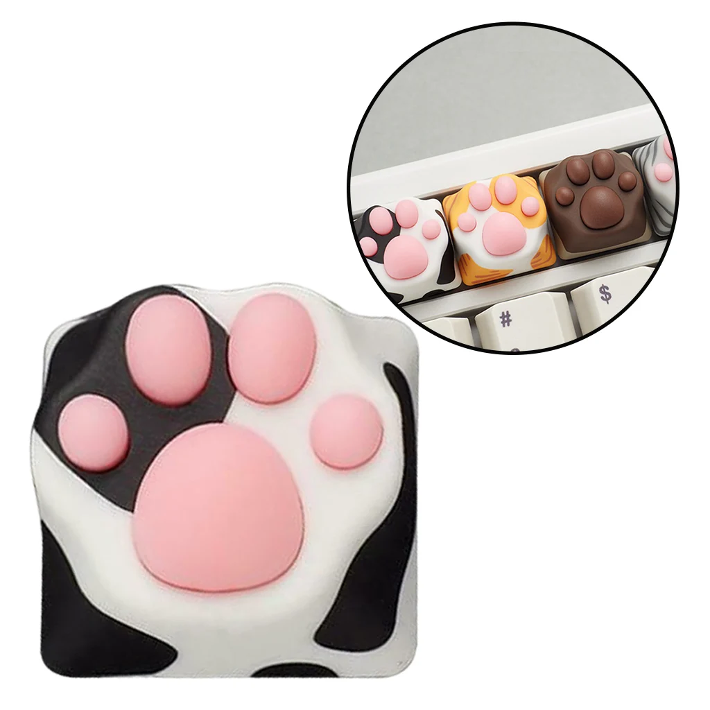 Cute Silicone Cat Paw Gaming Mechanical Keyboard Keycap DIY Custom for Cherry MX Switches