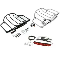 Motorcycle Trunk Luggage Rack LED Light For Harley Touring Road King Electra Glide Road Glide 1993-2013