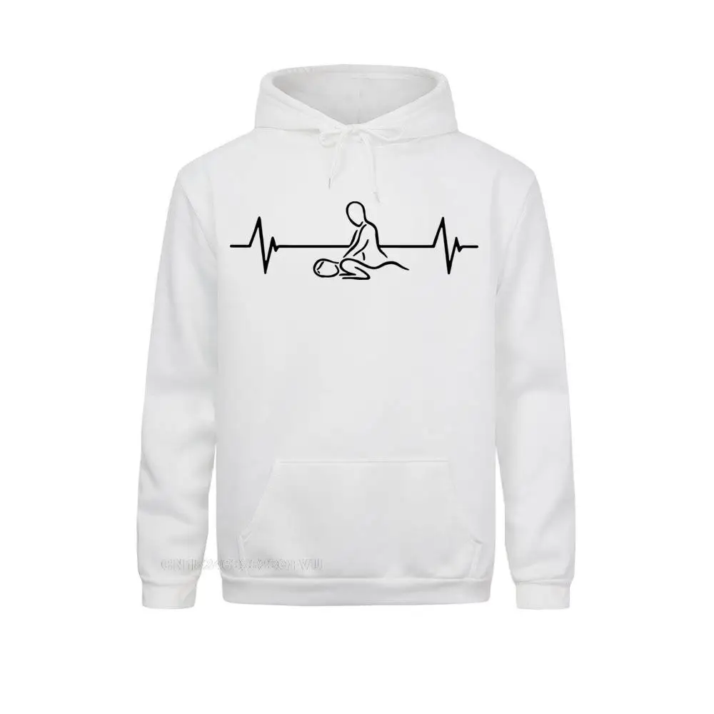 Heartbeat Of Massage Therapist Women Men Long Sleeve Cotton Massage Mans Sweater Harajuku Hoodie Japanese Streetwear