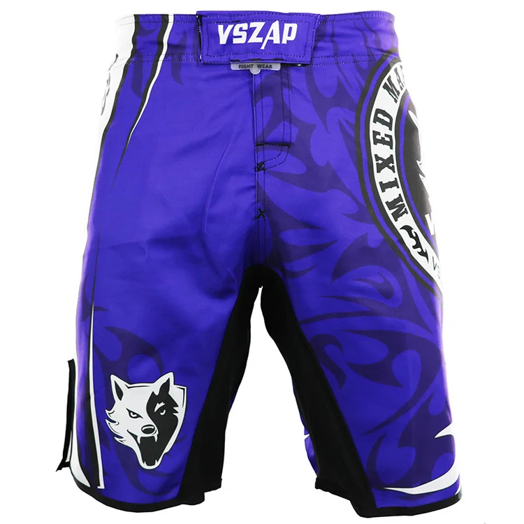 VSZAP MMA Kickboxing Shorts Muay Thai Shorts Cheap MMA Shorts Boxing Motion Clothing Cotton Loose Size Training Boxeo Mens Pants image 2