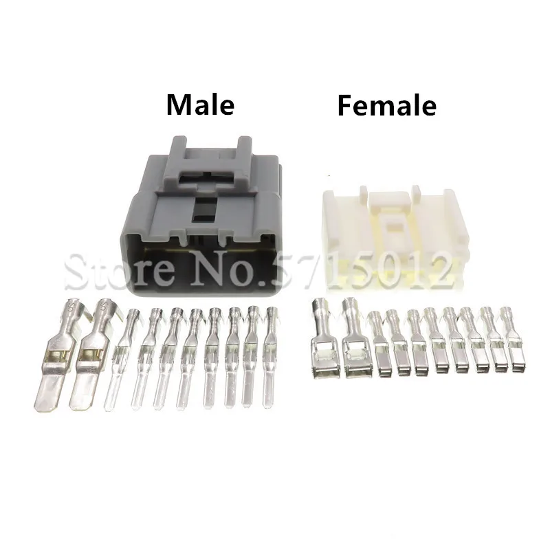 10 Hole 6520-1142 Female Male Electric Plug Auto Wiring Cable Sockets