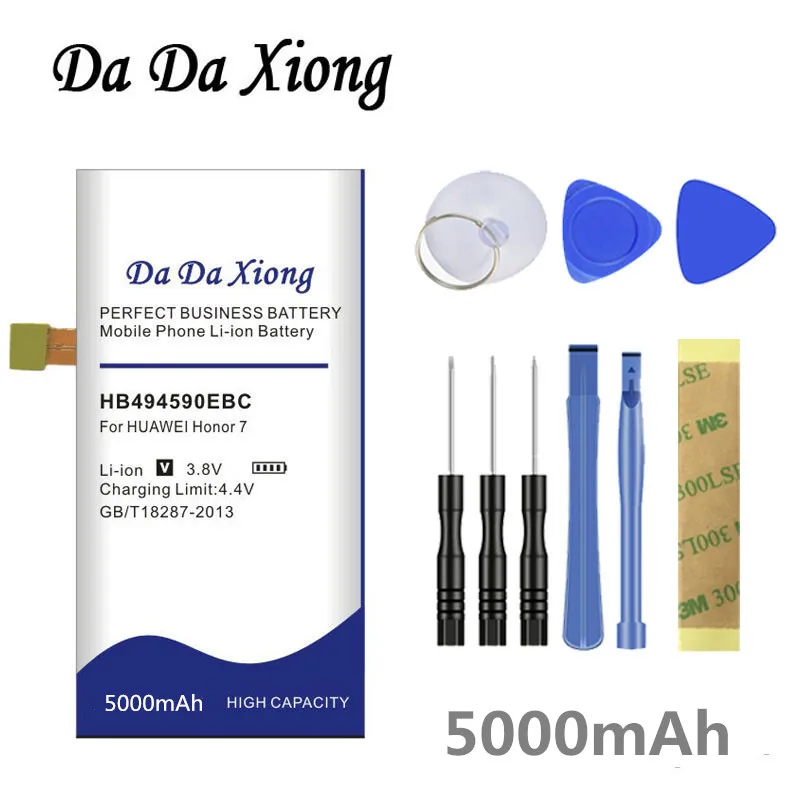 DaDaXiong 5000 мАч HB 494590 Аккумулятор EBC для Huawei Honor 7 G620 G628 Honor7