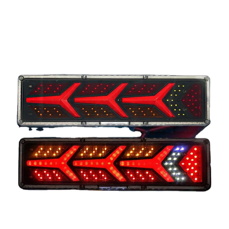 2Pcs Led car rear light 24/12V super bright Flow Steering Turn Signal Lamp for Truck Trailer Caravan UTE Camper fog taillights