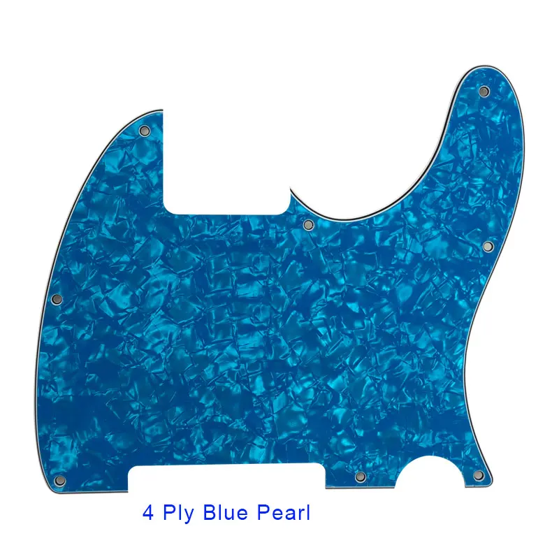 Xinyue Custom Guitar Parts - For 8 Hole Screws US Tele Guitar Pickguard With Blank Scratch Plate Multicolor Choice