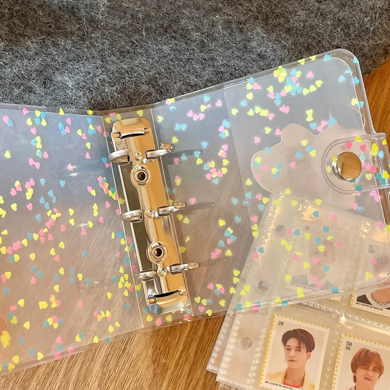 MINKYS Neue Ankunft Kawaii Bling Stern 1/2/3 zoll Kpop Photocards Sammeln Buch 3 Ringe Bindemittel Karten Organizer Buch Schreibwaren – Detail 11