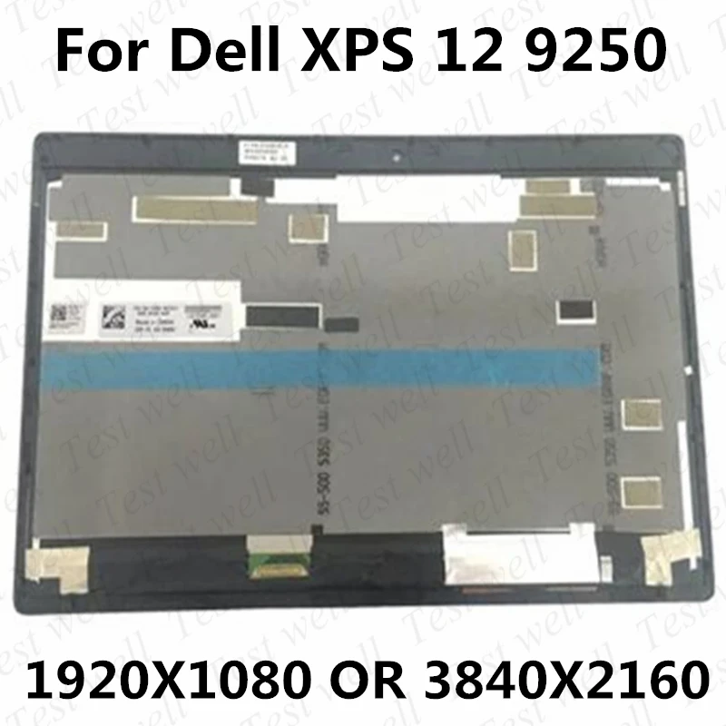 For Dell XPS 9250 Latitude 7275 Touch Screen Assembly matrix LQ125M1JW31 1920*1080 FHD or 3840*2160 4K UHD Touch Screen Assembly