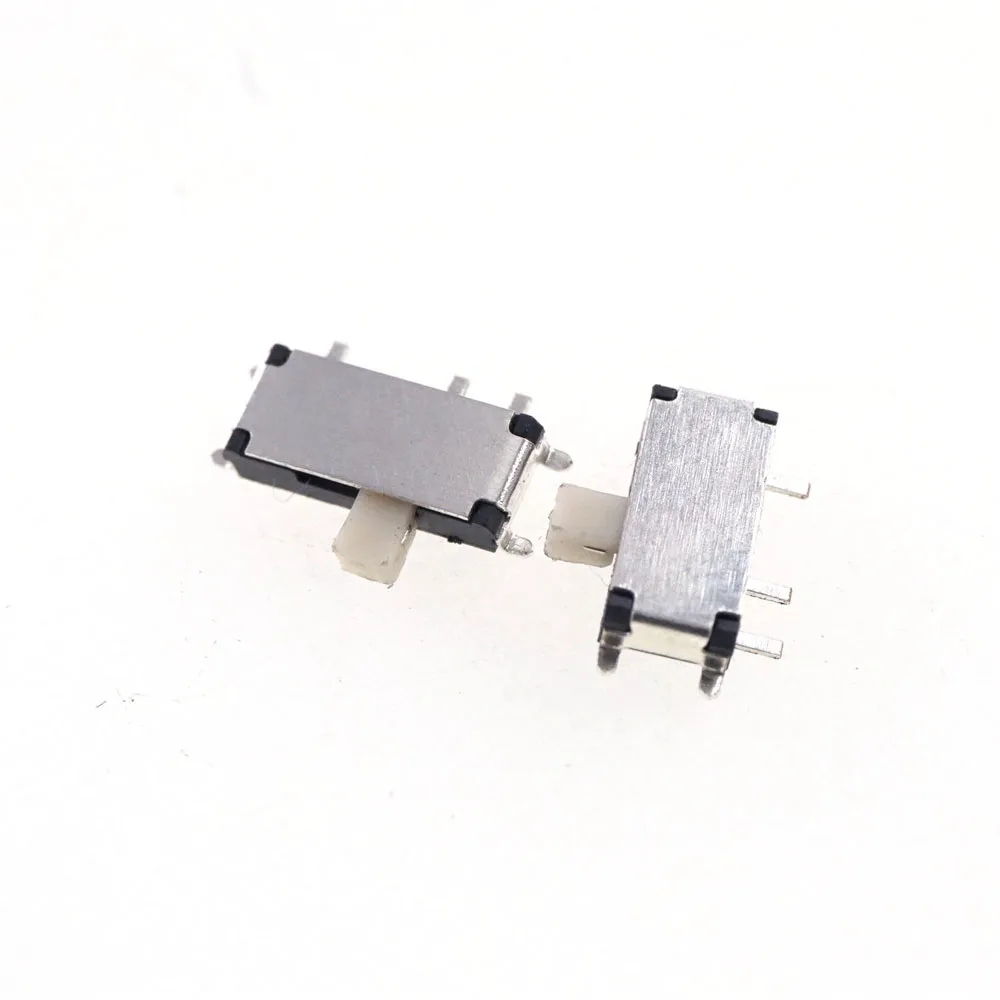10 Pcs Miniature Slide Switch 7 Pin 1P2T SPDT ON-ON Right Angle SMT / SMD PCB Reflow Solder