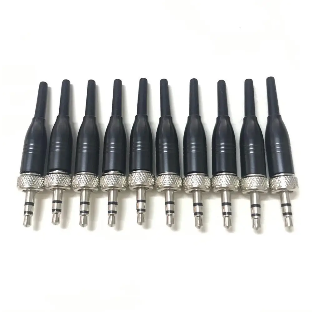 10x 3.5mm Stereo Screw Lock Connector for Pro Sennheiser EW100 EW300 EW500 G1 G2 3 Sony Saramonic Microphone Spare Plug Adapter