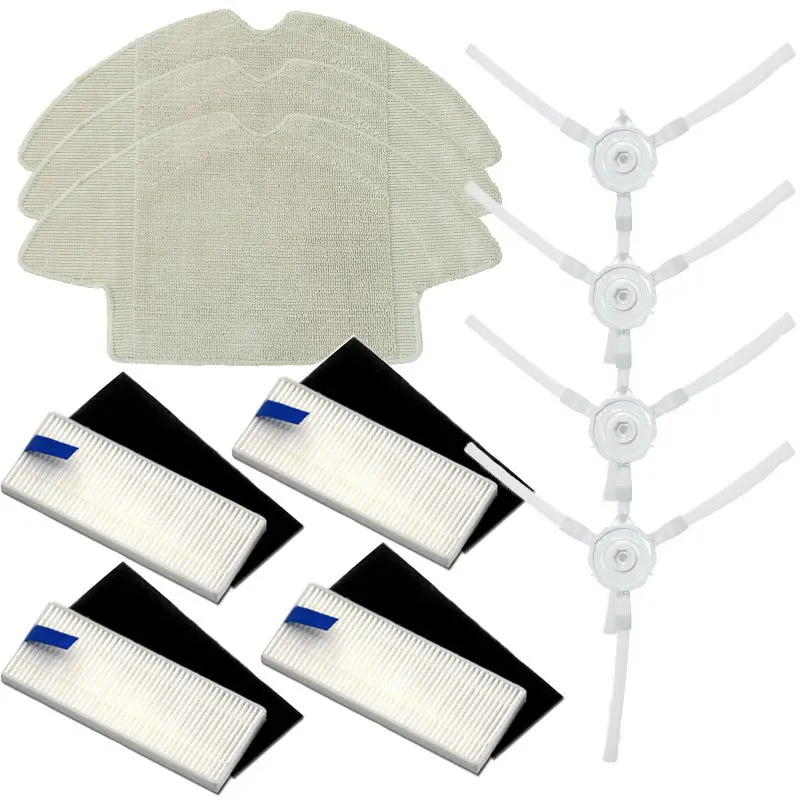 Hepa filtro escovas laterais para tefal rowenta explorer 20 40 60 serie robô aspirador de pó inteligente força varredura x3 peças reposição