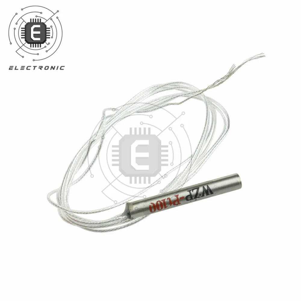 1 pz PT100 sensore di temperatura resistore al platino sonda di temperatura impermeabile isolata schermatura in fibra di vetro 50CM