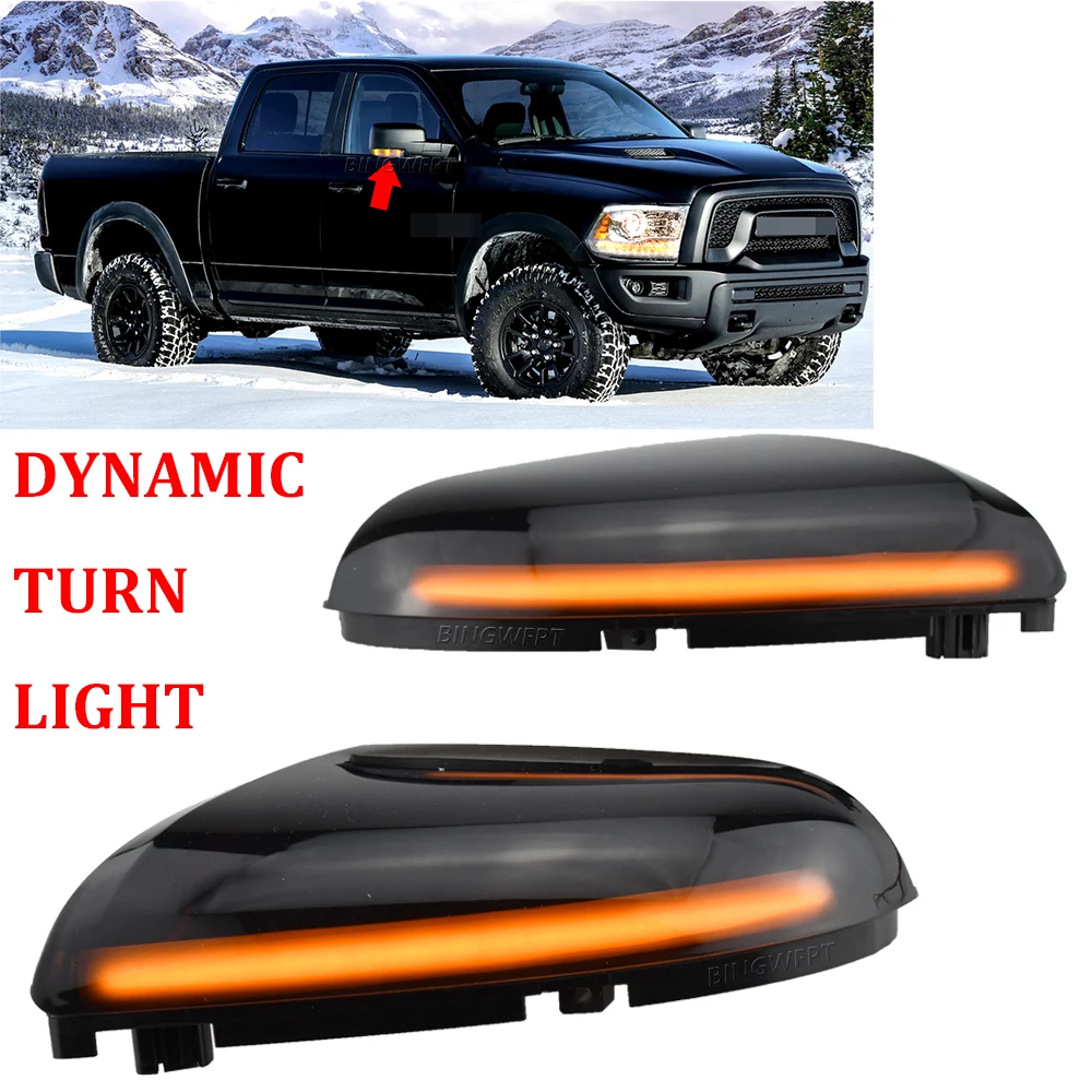 

1 пара для Dodge Ram 2500 3500 2010-2013 автомобильный Светодиодный Боковой Зеркальный цвет сигнал поворота динамический индикатор лампа аксессуары Янтарный