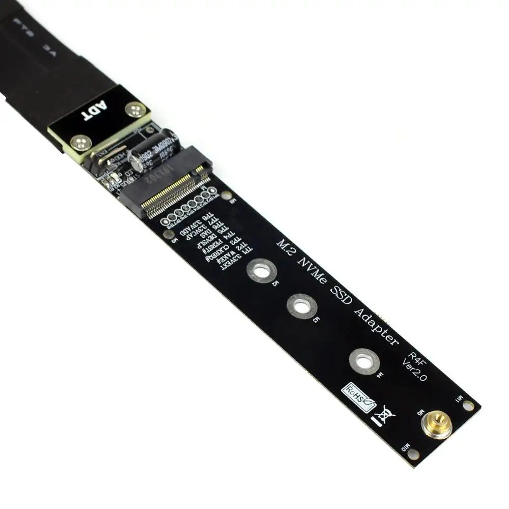 Imagem -03 - Solid Drive Riser Card Cabo de Extensão Ssd Nvme R44sf R24sf m2 para Pci-express 3.0 x4 Pcie 32g Bps m Key Extender M.2