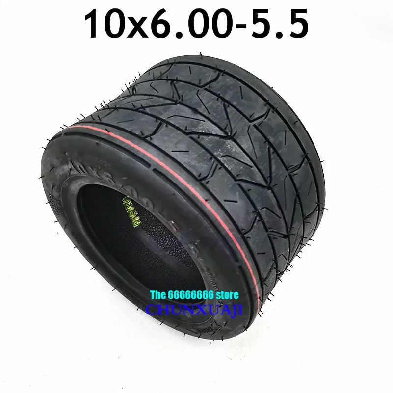 high quality 10*6.00-5.5 tube 10 inch widened tire 10x6.00-5.5 motorcycle tubeless tire vacuum Road  electric scooter motor