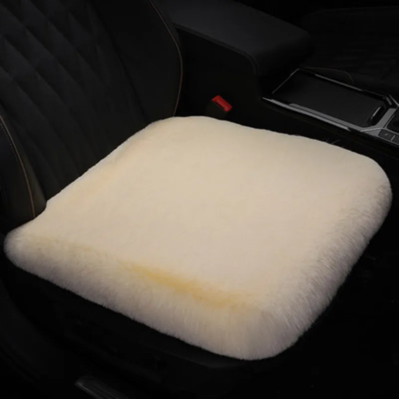 

Sheepskin Seat Cushion for Office Chair, Sofa, Car, Outdoor, Soft, Long, Plush Rug, Warm Wool, Hairy Carpet, Floor Pads