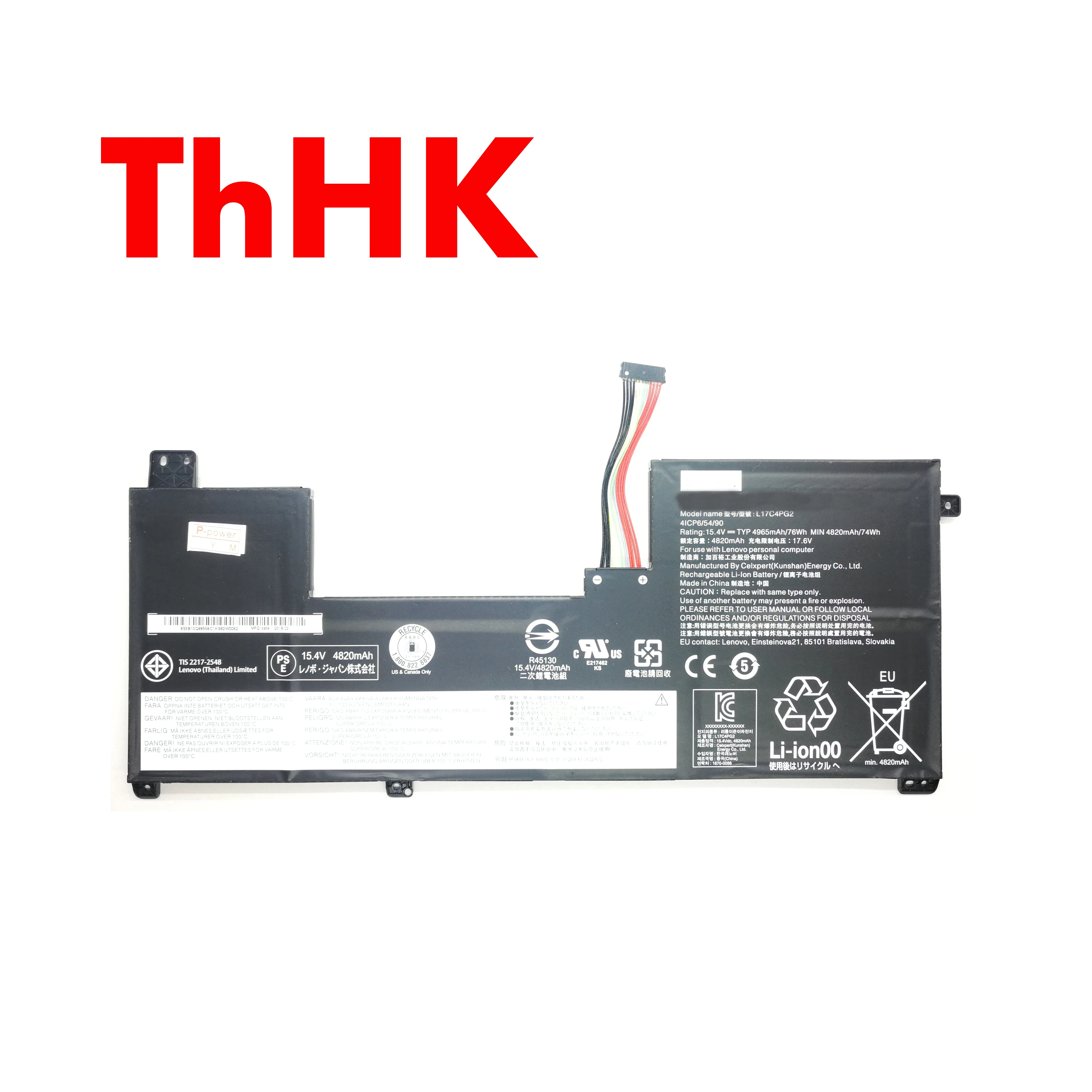 ThHK Genuine Original L17M4PG2 L17C4PG2 L17L4PG2 Laptop Battery Batteries For Lenovo Legion Y730-17ICH Legion Y740-17ICH