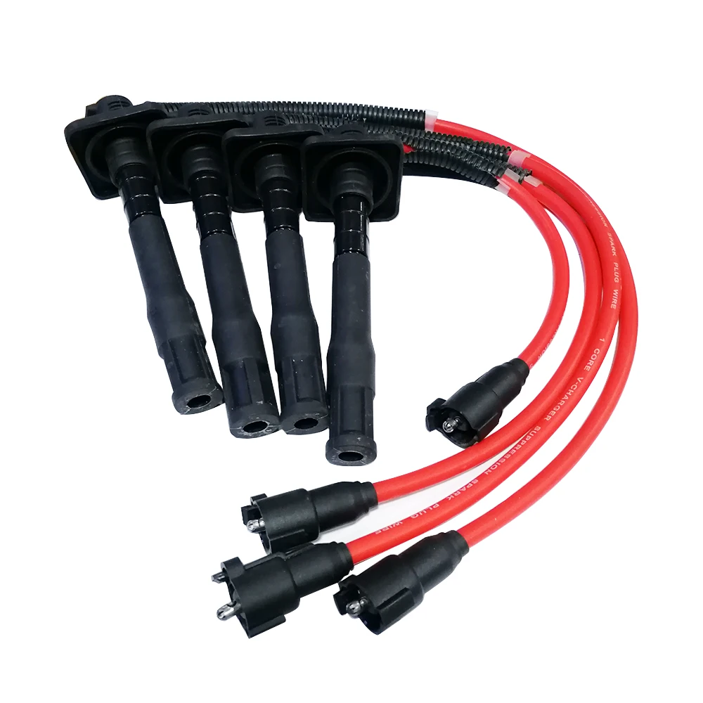 Zestaw kabli drut świecy zapłonowej przewód zapłonowy 90919-22386 90919-22400 3SFE 4SFE 5SFE dla Toyota Camry Mark II RAV4 Vista