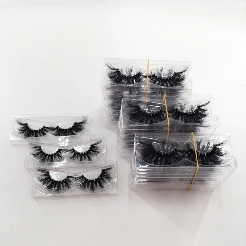 

50/100 Pairs eyelash transparent band eyelashes of natural lashes full 22MM eyelashes high quality wholesales mink lashes