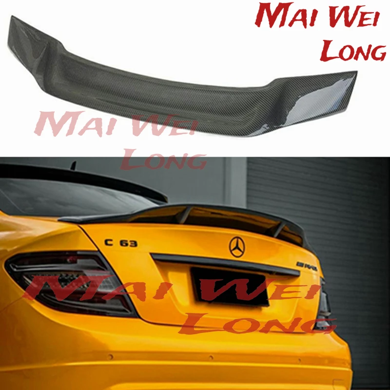 

Mercedes W204 Renntech Style Spoiler Carbon Fiber R Style Spoiler For Benz W204 C300 C180 C220 2007 - 2013 4 Doors Sedan C Class