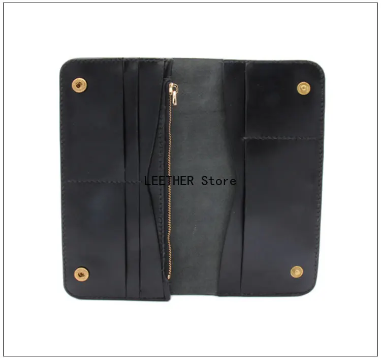 Leather drawing manual DIY leather PVC version multi card position long clip handbag template long handbag version drawing