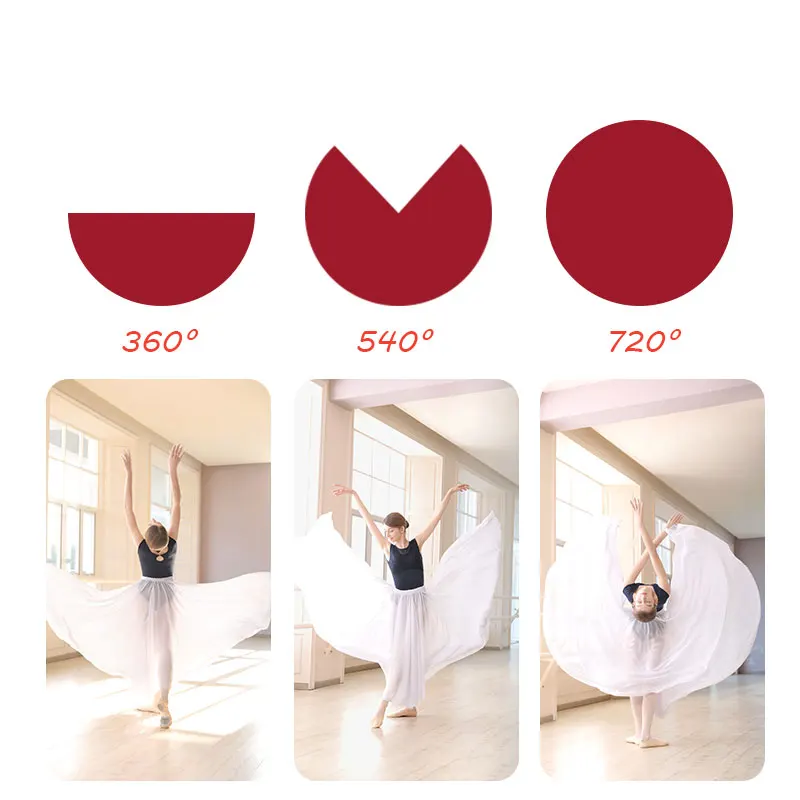 Ballet Skirt Long Women Chiffon Dance Skirt Tutu Ballet Dance Costumes Adult Long Skirt For Dancing