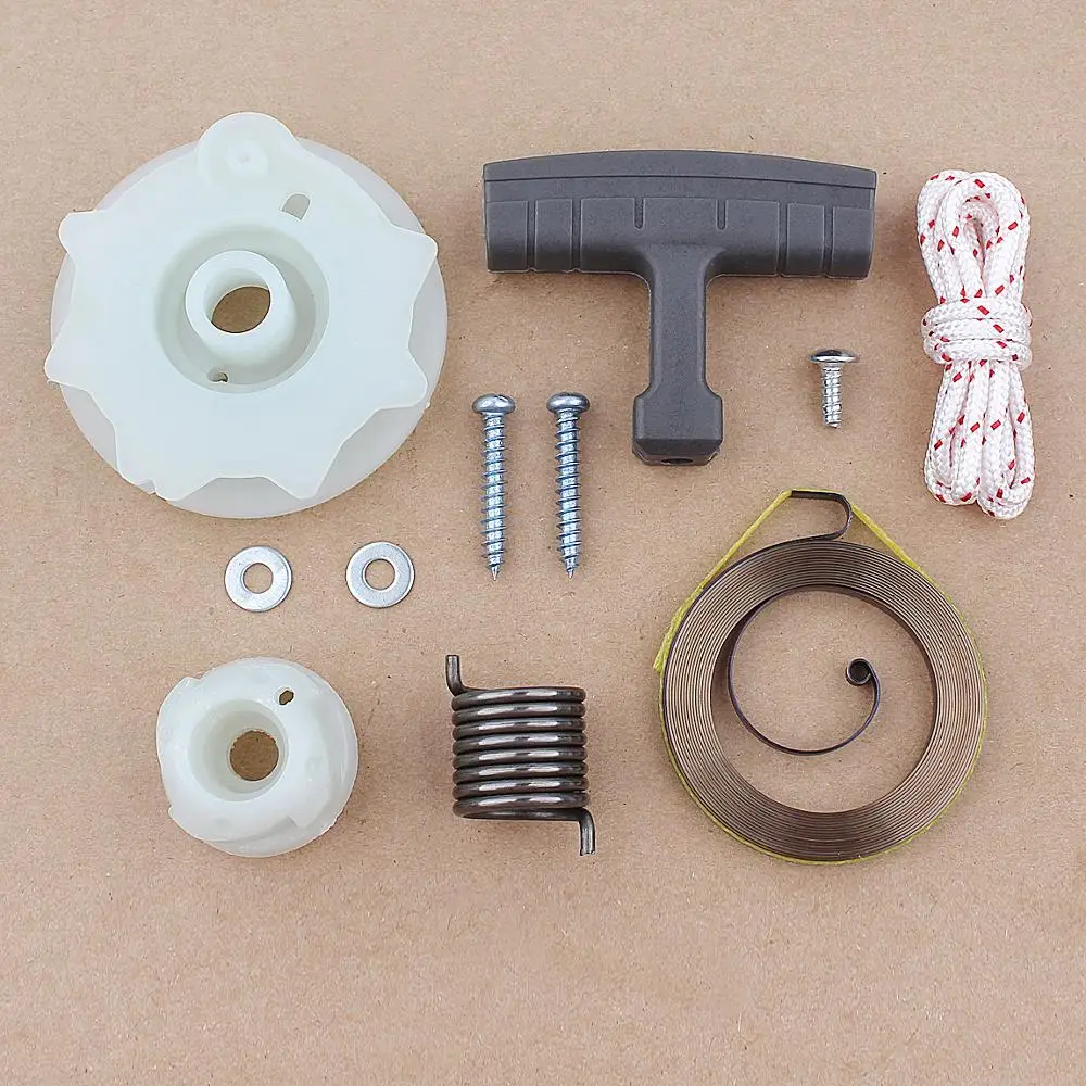 ارنا 137 142 240 235 236 Chainsaw کے لیے Recoil Starter Pulley Spring Rope Kit 530071966 , 530021180 , 530059677 , 530 04 20-95