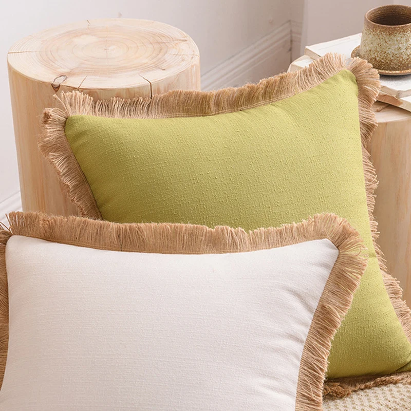 Cotton Linen Cushion Covers Nordic Pillows for Bed Living Room Sofa 18x18 Decoration Pillows Nordic Pillowcases Home Decor