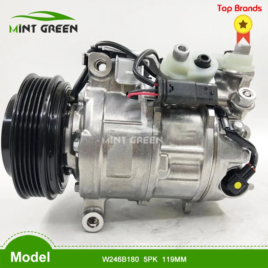 for air conditioner car compressor for MERCEDES-BENZ  W246B180 5PK 119MM air compressor ac