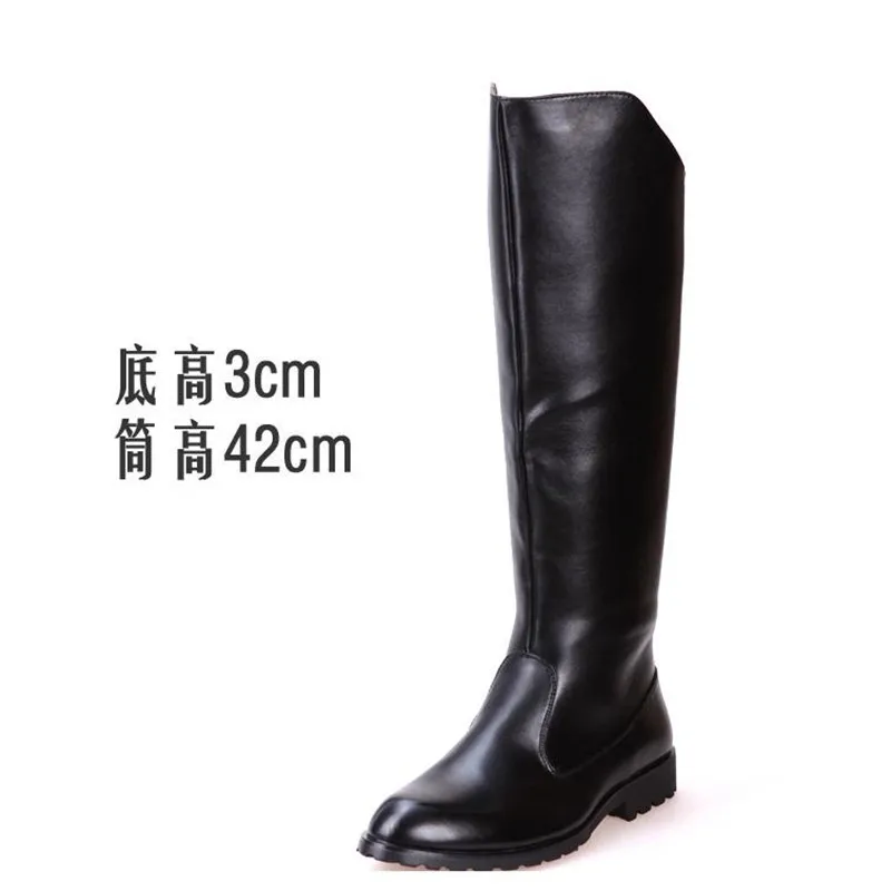 new hot Korean Edition Leisure Men\'s Boots British Style Long Barrel Male High Top Waterproof outdoor Leather Boots size 37--45