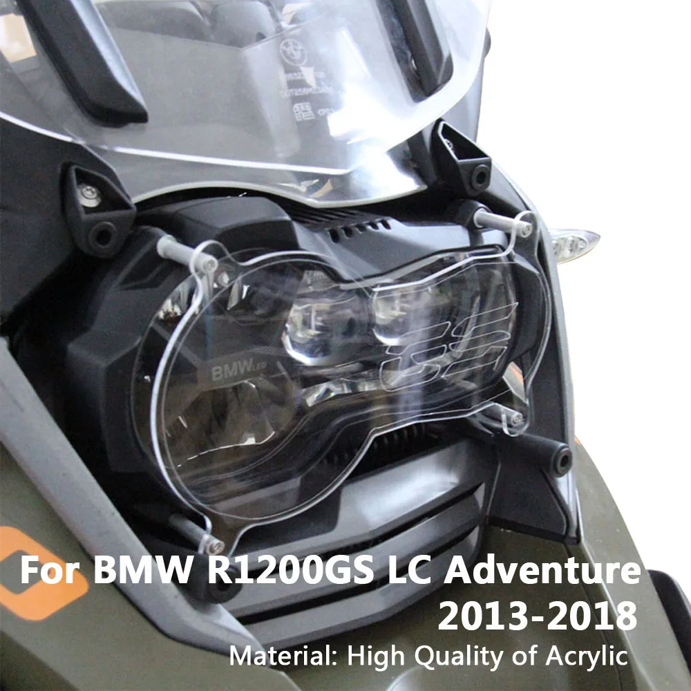 For BMW R1200GS LC Adventure 2013-2018 GS 2017 2016 Motorcycle Headlight Protection Guard Lids Screen Protector Front Lamp Cover