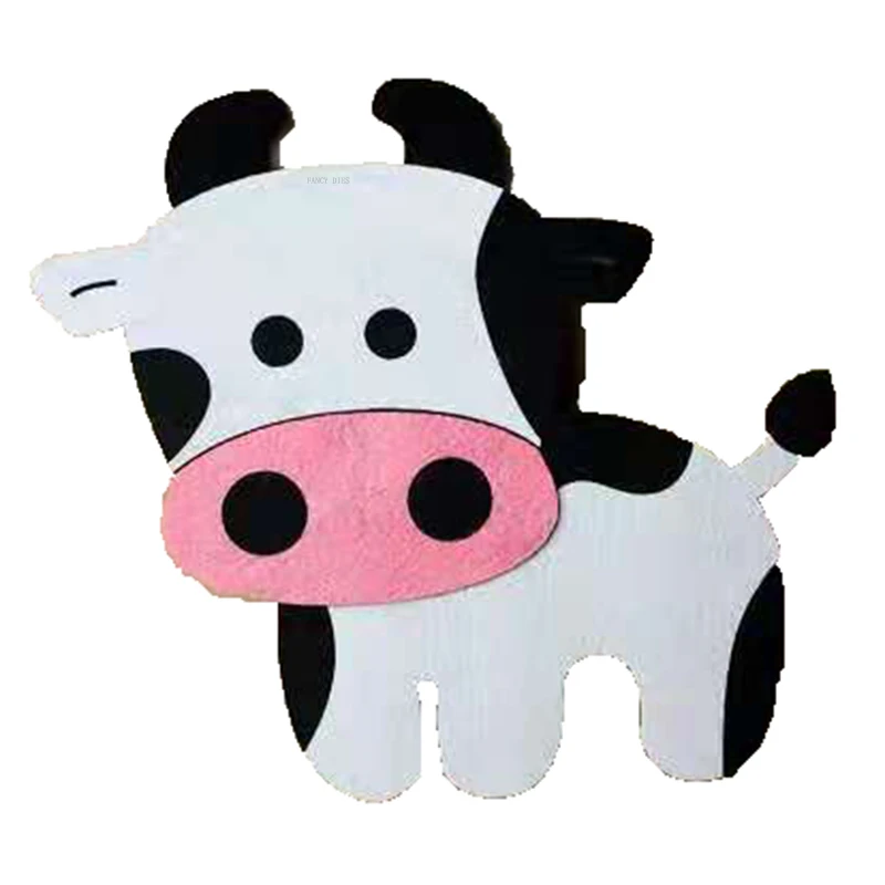 

2021 New Cow Wall Sticker cutter Cutting Die Mold Diy Scrapbook Decoration Wooden Knife Mould Suitable For Fustelle