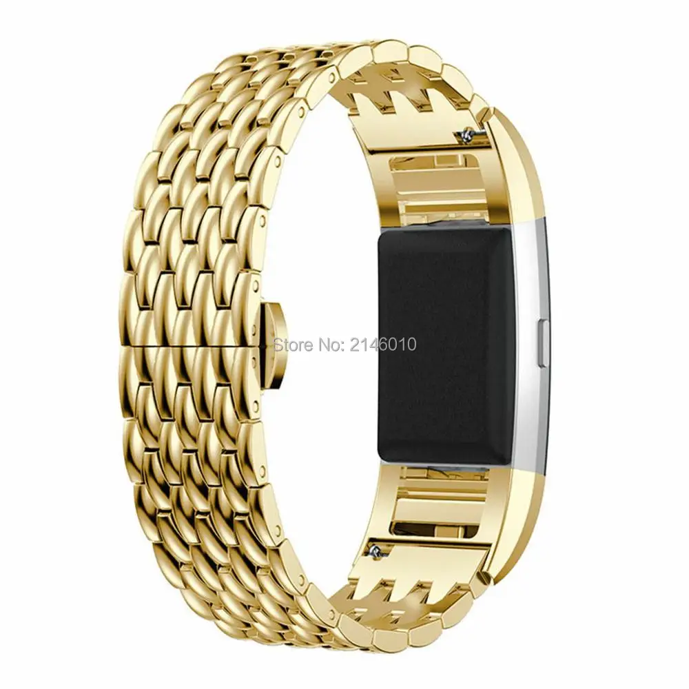 Metal Stainless Steel Strap Wrist Watch Band Bracelet For Fitbit Charge 2 / 2 HR