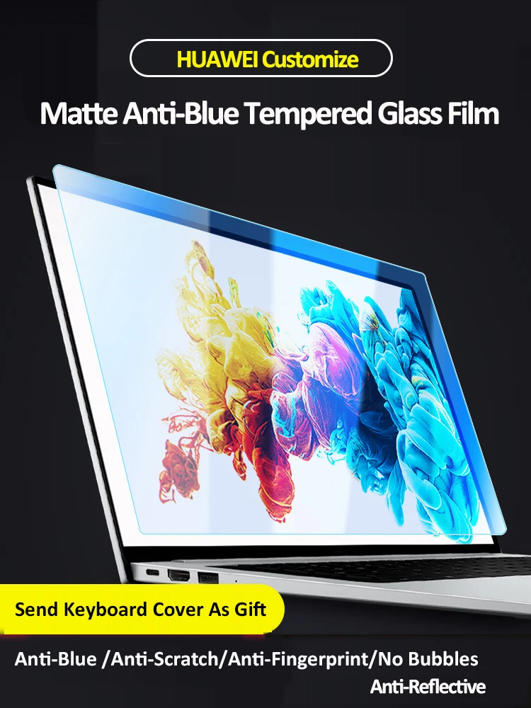 UDMA Matte Anti Glare/Blue Screen Protector Tempered Glass Film 2021 MateBook 13s 14s D14 D15 MagicBook V 14 15 16 HUAWEI/HONOR