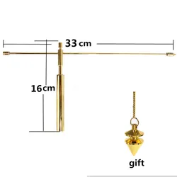 SongLong Brass Pendulum Looking for Dragon Rule Copper Feng Shui Detector Stick Divination Aid Compass Supplies