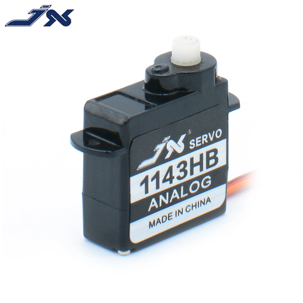 JX PS-1143HB 4.8-6.0V 0.55kg 3.7g Plastic Gear Mini Coreless Analog Servo JR Plug For Fixed-wing Helicopter RC Model