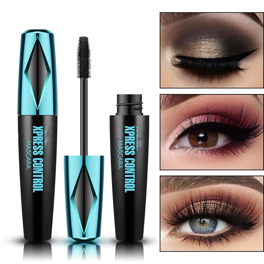 Sử Dụng Lâu Dài Mascara Uốn Tập Lông Mi Đen Chống Thấm Mồ Hôi Chống Mascara 4D Không Nở Mascara Mắt Mỹ Phẩm Làm Đẹp