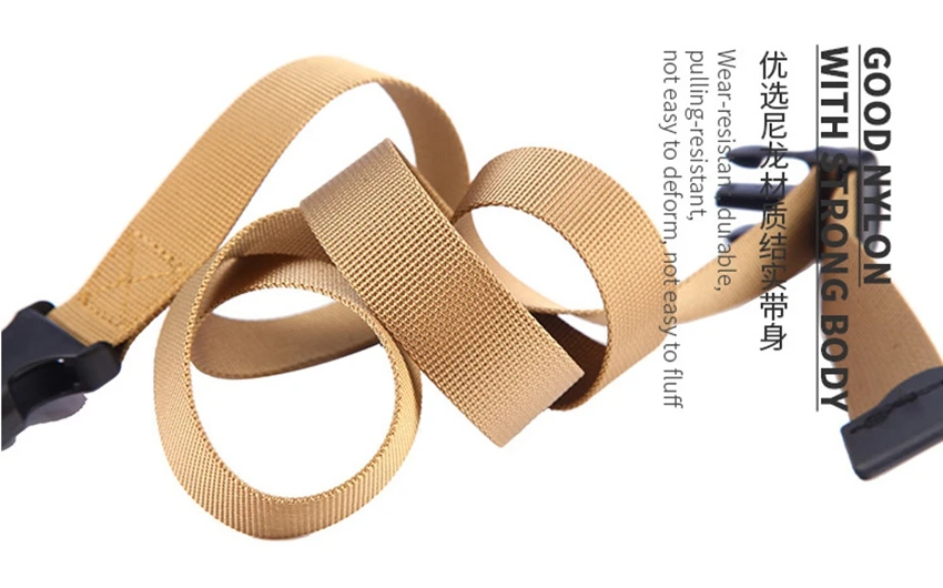 25mm Kinder-Leinengürtel Unisex für Jungen und Mädchen, Leichter Taktischer Gürtel mit Schnellverschluss-Plastikschnalle, Verstellbarer Kinder-Hüftgürtel – Detail 2
