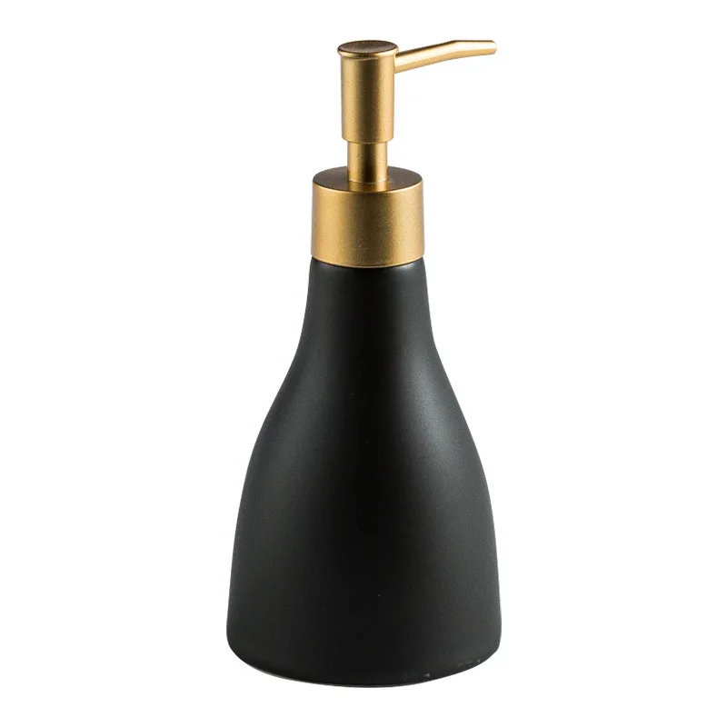 Ceramic Liquid Hand Soap Dispenser Durable Press Pump Bottle Stylish Hand Lotion Bottle for Kitchen Bathroom Accessories