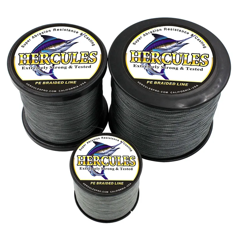 

Hercules-PE Braided Fishing Line, Multifilament Fish Cord, Strong 4 Strands, 100m, 300m, 500m, 1000m, 1500m, 2000m, Dropshipping
