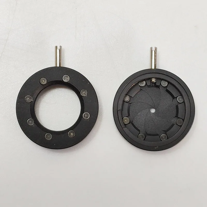 Apertura a diaframma a iride regolabile 0.8mm-9mm per microscopio telemetro Laser per telecamera di sorveglianza