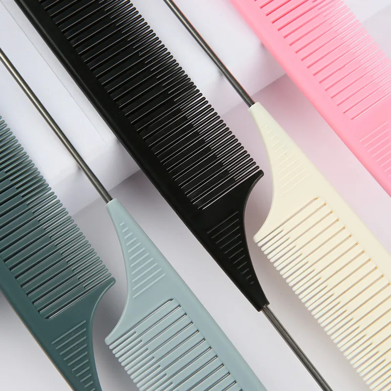 1/5Pcs Foiling Hair Comb for Salon Dyeing Tail Combs Brush Separate Parting Highlighting Hair Care Comb ABS Weaving Highlighting