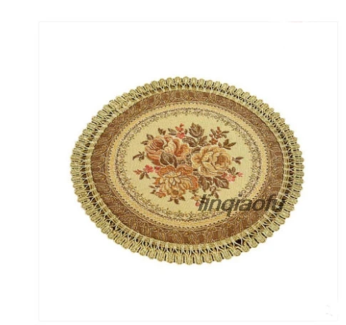 European placemat western food pad fabric home vase mat slip insulation  Table runner