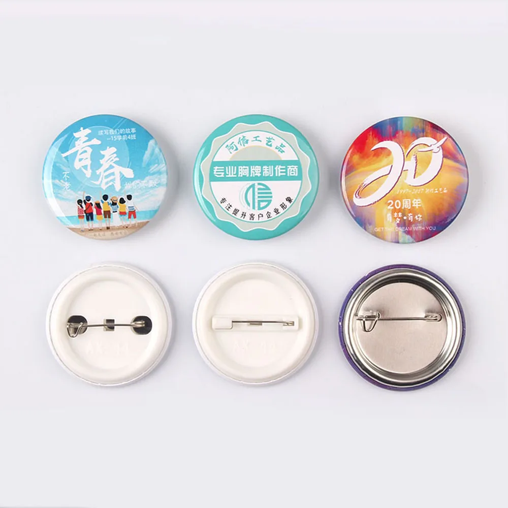 Pulsante Pin vuoto Badge materiale parti rotonde fai-da-te creazione di materiali per la fabbricazione di Badge componenti