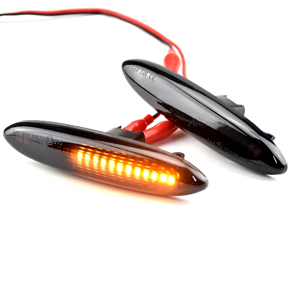 For Lexus IS250 IS350 SC430 ES350 LED Side Marker Lights Flowing Water Turn Signal Indicator Lamps Blinker 2Pcs .