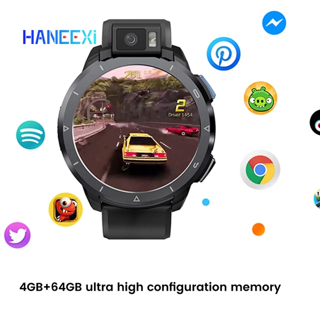 Android 10 Smartwatch 13MP Camara 64GB 1.6inch 4G LTE Octa Core MT6762 BLE 5.0 Smart Watch Fitness support Google play store AliExpress