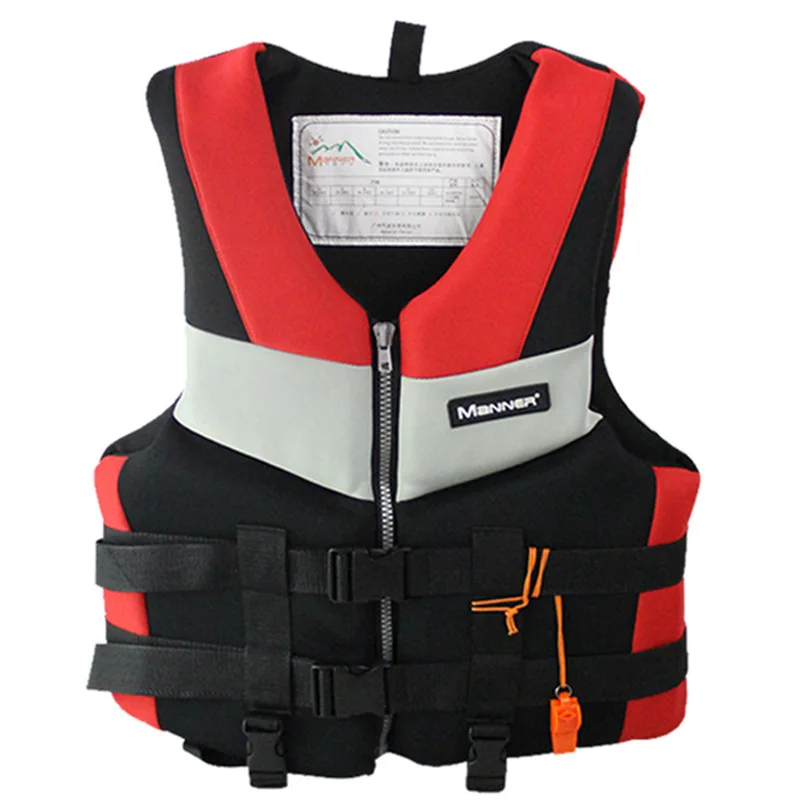 Neoprene Life Jacket for Adults, Safety Life Vest, Rescue Wakeboard, Drifting Wakeboard, Fishing, Swimming Life Jack