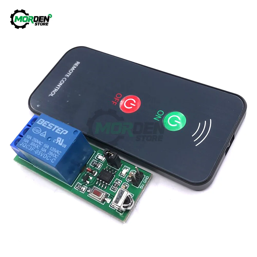 IR 1 5V Channel Infrared Receiver Driving Switch Relay Driver Module Board + Active Remote Controller Power Supply