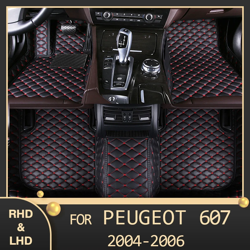 MIDOON Car floor mats for Peugeot 607 2004 2005 2006 Custom auto foot Pads